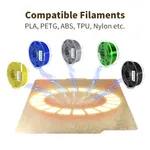 Obrázek Bambu Lab X1 P1 A1 oboustranný zrnitý PEI tiskový plát s QR kodem