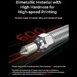 Obrázek Sada 4 trysek na Creality K1 - 0.4mm, 0.6mm a 0.8mm