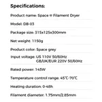 Obrázek Creality Space Pi / vysoušeč / sušička filamentu