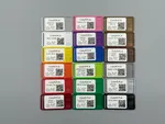 Obrázek Colorfil PLA barevný vzorník - Filament Swatches - Bez krabičky