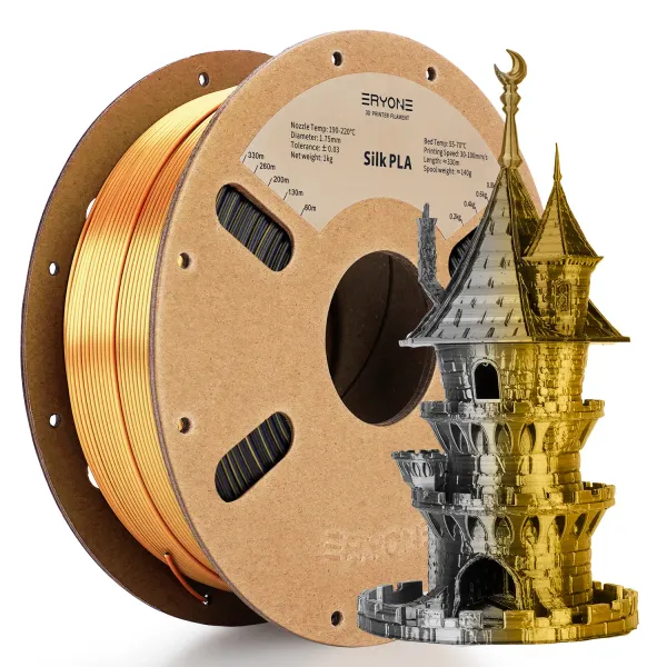 Obrázek ERYONE PLA Filament - Dvoubarevný 1kg (černá, zlatá)