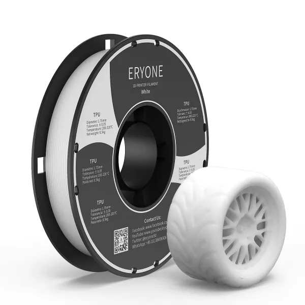 Obrázek ERYONE TPU Filament - bílá 0.5 Kg