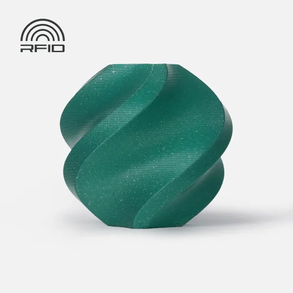 Obrázek Bambu Lab PLA Sparkle Alpine Green (alpská zeleň s třpytkami)