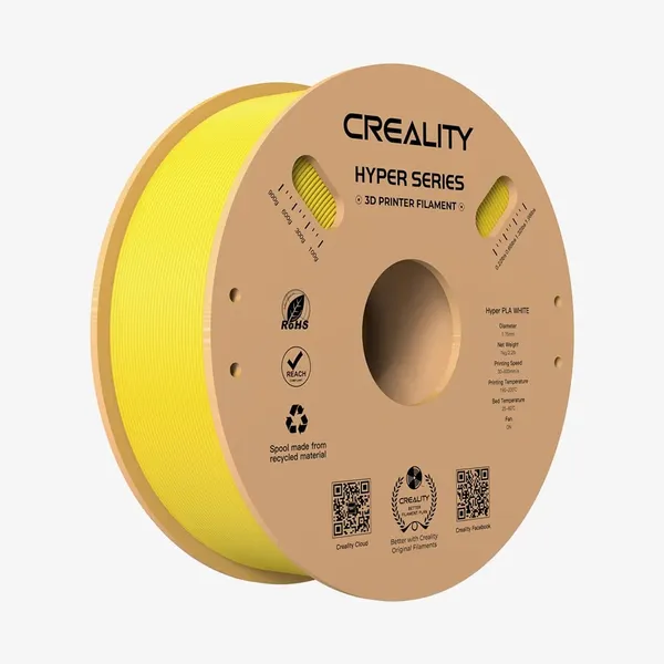 Obrázek Hyper PLA Žlutá / Yellow Creality 1,75 mm 1 kg