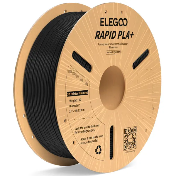 Obrázek Elegoo RAPID PLA+ Černá / Black 1 kg