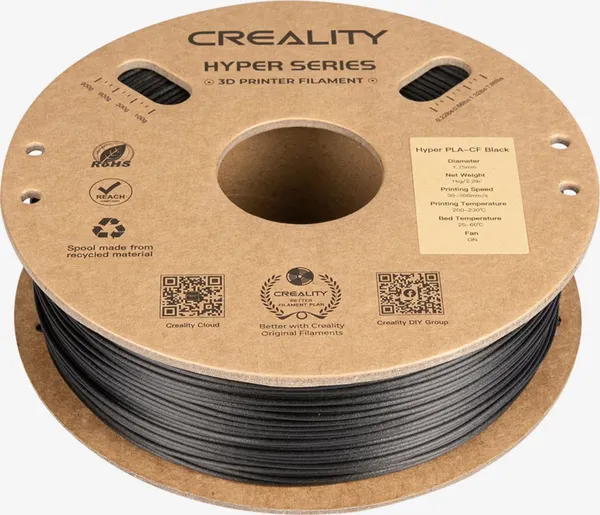 Obrázek Hyper PLA-CF Černá / Black Creality 1,75 mm 1 kg