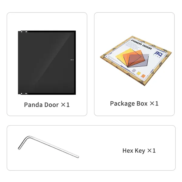 Obrázek BIQU Panda Door PC Upgrade Panel pro Bambu Lab P1/X1 Tiskárny