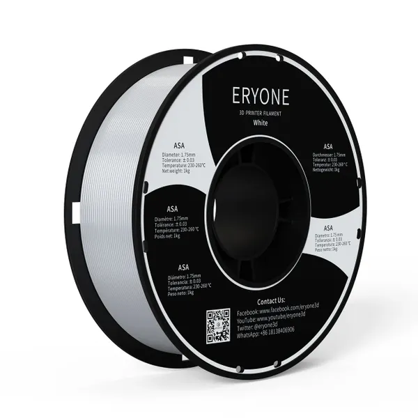Obrázek ERYONE ASA Filament - Bílá / White 1kg