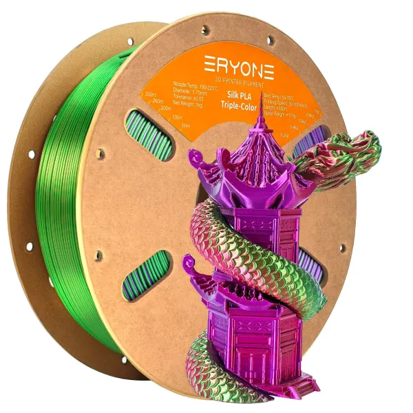 Obrázek ERYONE PLA - Tříbarevný 1kg (zlatá, zelená, fialová)