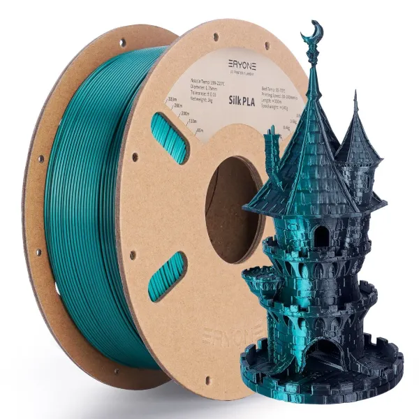 Obrázek ERYONE PLA Filament - Dvoubarevný 1kg (černá, zelená)