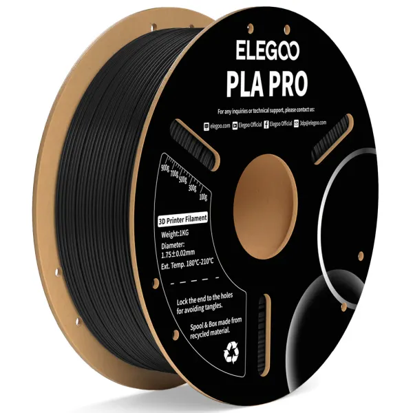 Obrázek Elegoo PLA Pro Černá / Black 1 kg