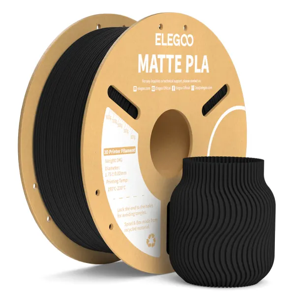 Obrázek Elegoo PLA Matte Černá / Black 1 kg