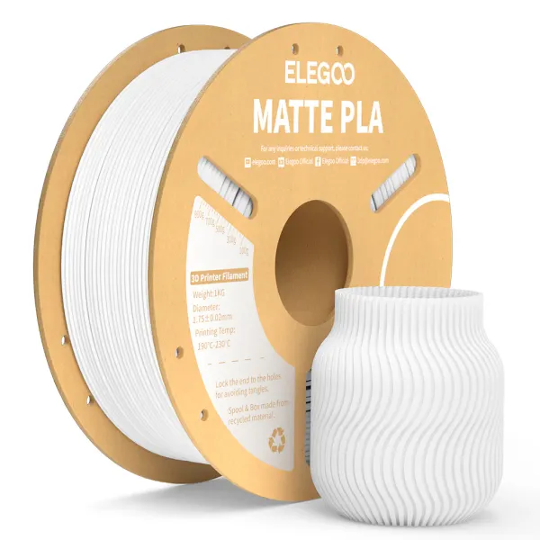 Obrázek Elegoo PLA Matte Bílá / White 1 kg