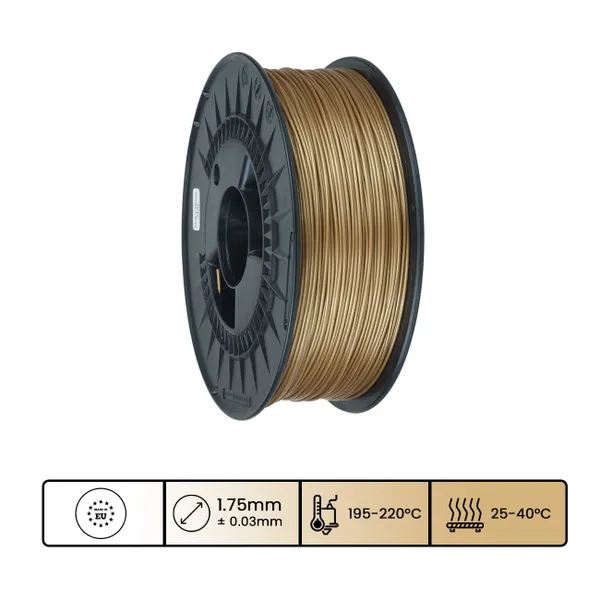 Obrázek 3DPower PLA Basic - Zlatá / Gold 1 kg