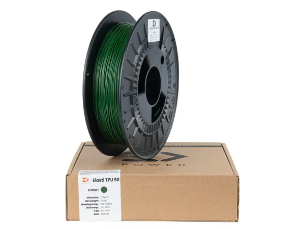 Obrázek 3DPower TPU - Zelená / Green 0.5 kg