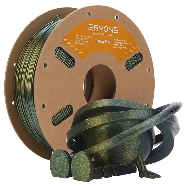 Obrázek ERYONE PLA - Galaxy zelená zlatá / Omega Nebula 1 kg