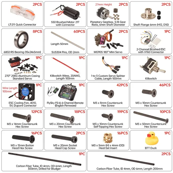 Obrázek BTT (FUN)CTIONALS - DeathRacer Kit