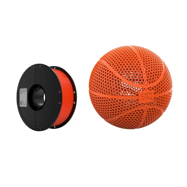 Obrázek BIQU PLA-HR Flexible 1,75 mm – Filament pro 3D tisk bezvzduchových basketbalových míčů (1 kg) - Oranžová / Orange