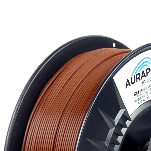 Obrázek AURAPOL PLA 3D Filament Hnědá L-EGO 1 kg 1,75 mm