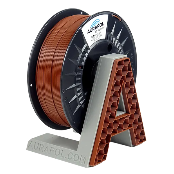 Obrázek AURAPOL PLA 3D Filament Hnědá L-EGO 1 kg 1,75 mm