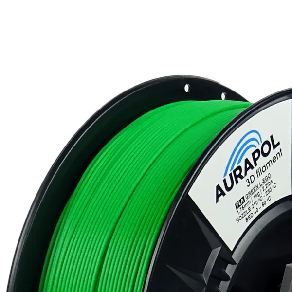 Obrázek AURAPOL PLA 3D Filament Zelená L-EGO 1 kg 1,75 mm