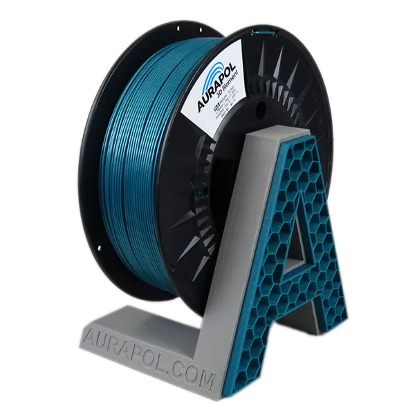 Obrázek AURAPOL PLA 3D Filament Metalická TYRKYSOVÁ 1 kg 1,75 mm