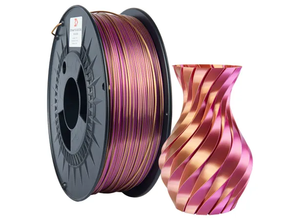 Obrázek 3DPower PLA Silk Dual - Gold Pink / Zlatá Růžová 1 kg