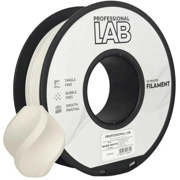 Obrázek Prof. Lab PLA Basic Warm White (teplá, bílá) 1 kg