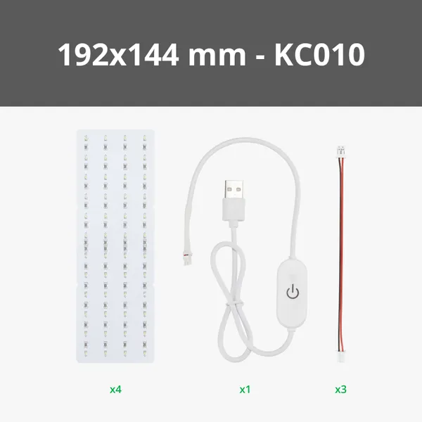 Obrázek Lithophane LED Backlight Board Kit 4ks KC010