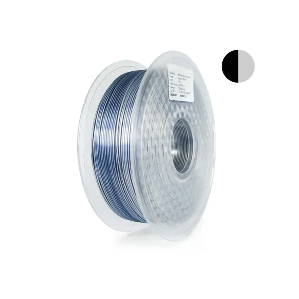 Obrázek HELLO3D PLA SILK Bicolor – Gold &amp; Black