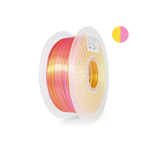 Obrázek HELLO3D PLA SILK Bicolor – Gold &amp; Black
