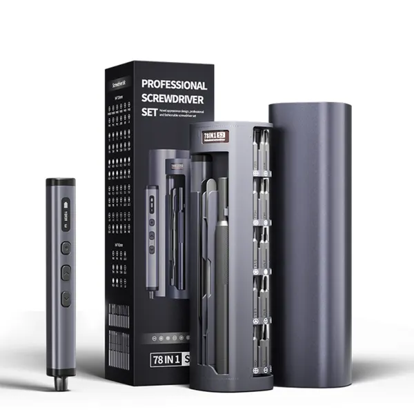 Obrázek Dobíjecí elektrický šroubovák 78 v 1 pro elektroniku